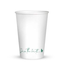 VASO CARTON CAFE BLANCO @80 240CC/8OZ &(20) P.50