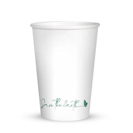 VASO CARTON CAFE BLANCO @80 240CC/8OZ &(20) P.50