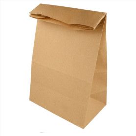 BOLSA PAPEL 22+14X37 KRAFT SOS C.500