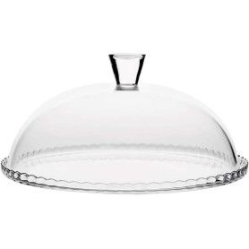 PLATO CRISTAL CON TAPA CUPULA @32X13H