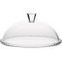 PLATO CRISTAL CON TAPA CUPULA @32X13H
