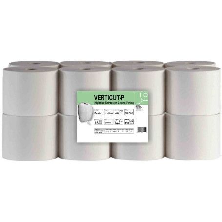 PAPEL HIG. CORTADO/ROLLO VERTICAL 455 SERV C.16