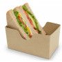 CAJA SANDWICH KRAFT ABIERTA 12X7X6,5 C.500