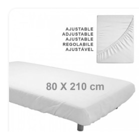 SABANA AJUSTABLE PP 80X210CM. BLANCA  P.100