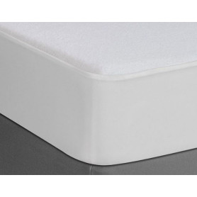PROTECTOR COLCHON 90X200CMS PVC/RIZO BLANCO