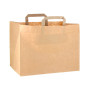 BOLSA PAPEL ASA PLANA KRAFT 32+22X32 C.250
