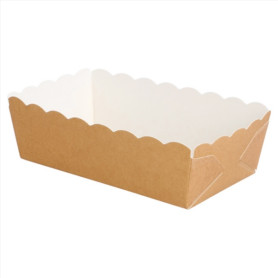 BARQUETA CARTON KRAFT 9X5X3,2 P.100
