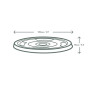TAPA PLANA PLA @96 R-C96F-CH1K C.1000
