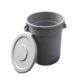 CONTENEDOR REDONDO TAURO 120L. C/TAPA