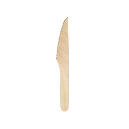 CUBIERTO MADERA CUCHILLO 16CM C.1000