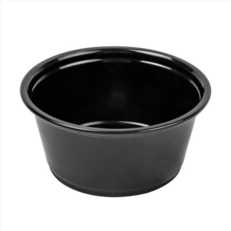 TARRINA PLAST. SALSA 60CC.NEGRO P.100