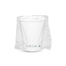 VASO CARTON BLANCO ESTUCHADO 8OZ C.500