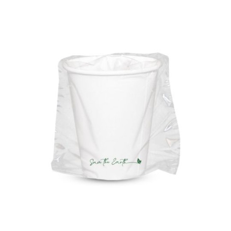 VASO CARTON BLANCO ESTUCHADO 8OZ C.500