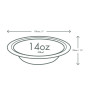 BOLW  BAGAZO BLANCO @18cm 450ML C.500 OB